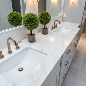 Calcutta Gold Marble Bathroom Countertop