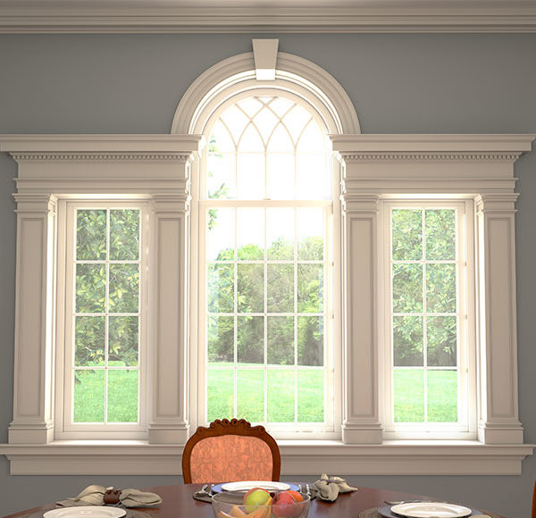 Palladian Window Trim Casing White