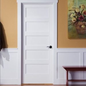 Interior Shaker Door White Ladder 5 Panel